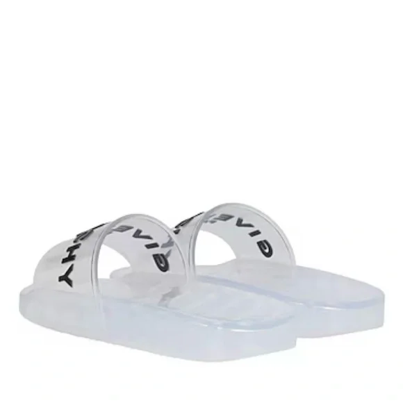 Givenchy Slides Sandals Transparent Clear Rubber - Picture 10 of 12